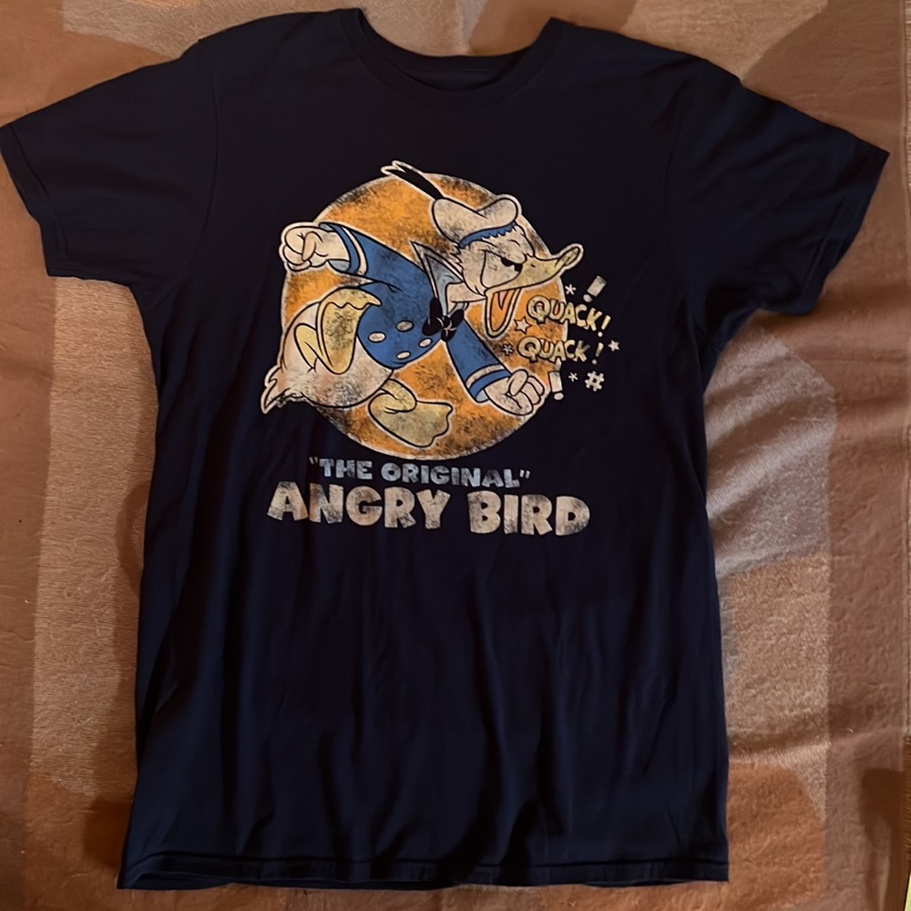 EUC Disney Donald Duck “Original Angry Bird” shirt, S